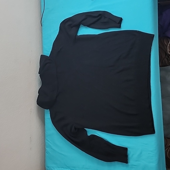 Jones New York Signature Cowel Neck Black Sweater - Picture 8 of 14